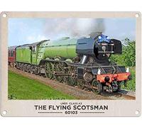 Small (150 x 200mm) Metal Sign - 'The Flying Scotsman' Steam Locomotive Engine 60103