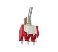 Small 2 Position 6 Pin Toggle Switches for Electric Guitar Pickup Quick Tone Change for Live and Guitar Part