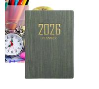 Small 2026 Diary | Paper Calendar Planning A7 - 365 Days English Version Planner - for Programming Goals Budget Notes Work School University Students Women Inseg