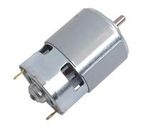 Small 21v Rs755 Motor Featuring D-shaped Shaft Design For Car Washer Or Electric Lawn Mower Tool Replacement In Silver Tone