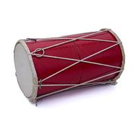 Small 25 x15 cm Compact Dholak Drum Set, Handmade Wood & Leather Classical Indian Hand Percussion Drums, World Musical Instruments Punjabi Tabla Dhol Dholki For Decor & Travel Gift For Music Lovers