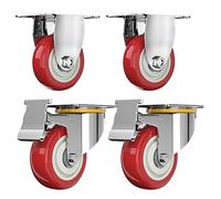 Small 3" 4" Wheel Brake Cart Silent Wizard Pulley Durable Easy to Use Ideal for DIY Projects Adjustable Compact Design for Home & Garden Use Color B