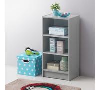 Timber Art Design Small 3 Tier Cube Bookcase Display Shelving Storage Unit Furniture Grey