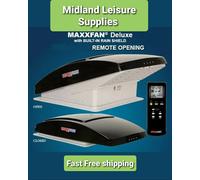 MAXXFAN Clear tint TOP DELUXE ROOF VENT Fan Vw crafter mercedes sprinter camper