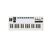 Small 37 Keyboard Controller Portable Music Production Tool Texture Suitable for Studio and Travel USB Keyboard with Programmable Knobs