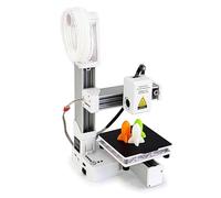 Small 3D Printer, Precision 3D Printer for Beginners Frequency Division Multiplexing Compact 4x4x4 Inch Printing Size with All Metal Nozzle for PLA TPU Filaments (UK Plug)