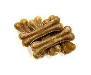 Small 4 inch Pressed Bones x 100 Natural Rawhide Dog Treats
