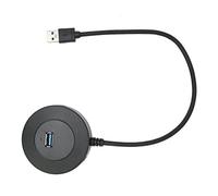Small 4-Port USB 3.0 Hub,Round Header LED Fast Charging Data Transfer Multiport Adapter, for Laptop PC Computer Desktop Mouse Keyboard for OS X 10.0+