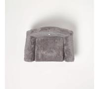 HOMESCAPES Plush Dog Sofa Bed - Small Grey