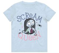 (Small (5/6 Yrs), Blue) Nightmare Before Christmas Kids The Scream Queen T Shirt
