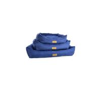 (Small - 60 x 50cm) HugglePets Luxury Dog Lounger - Navy