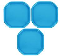 Small 70CM X70CM Durable Plastic Tuff Tray - Ideal for Mixing Cement, Sand, Plaster or Use in Messy Crafts, DIY Projects, and Outdoor Activities. (3, Sky Blue)