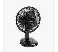 Small 9" Portable Office Bed Side Tables and Desk Table Oscillating Cooling Fan with 2 Speed Setting & Quiet Operation (Black)