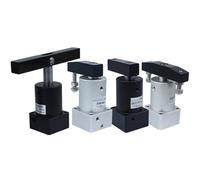 Small ACK Pneumatic Angle 90 180 Degree Downward Pressure Clamping Rotary Cylinder SRC25/32/40/50/63R-L 1Pcs(SRCD L 90,Bore 32mm)