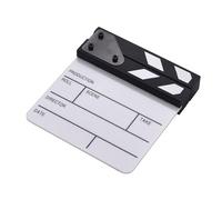 Small Acrylic Clapper Board Film Movie Clapperboard For Creative Video Projects And Movie Scenes 15x16.50CM