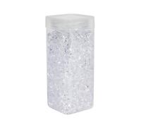 Small Acrylic Stone In Square Jar 320Gr 2 Pack - Clear Acrylic