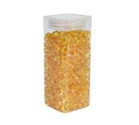 Small Acrylic Stone In Square Jar 320Gr 2 Pack - Yellow Acrylic