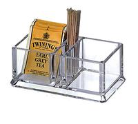 Small Acrylic Tea Bags Holder Coffee Sugar Bag Case Guest Room Storage Boxes,L14.8xW8.2xH6cm YTBH-001