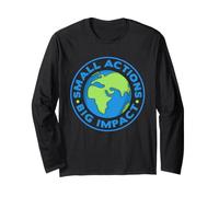 Small Actions Big Impact Climate Change Earth Day Long Sleeve T-Shirt