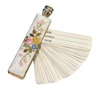 Small Address Book, Metal Exquisite Portable Vintage Pockets, Address and Phone Book, For Managing Personal Records, Information Storage for Seniors, Adults, Travel, Work, Birthday