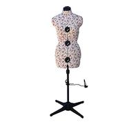 Small Adjustable Dressmakers Dummy in Florentine Paisley Fabric