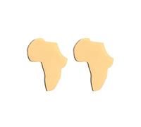Small Africa Map Earrings For Women/Girl Stainless Steel Gold Color Earrings Lover's Engagement Jewelry Gold A
