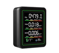 Small Air Analyzers CO2 Monitor With Immediate Data Display Indoor Tester Tool For Home & Office Multiple Parameters Tester