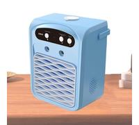 Small Air Conditioner - 3 Stage Evaporative Cooler with 1 Liter Water Tank and Lighting, 1000G Portable Air Conditioner | Mobile Humidifier With Speaker For Workplace