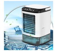 Small Air Conditioning Unit, 900ml Water Tank,with Ice Box,3 in1 Conditioner Air 3 Wind Speeds,Cooling Mist,7 LED Lights Air Cooler Mini for Home Office Travel