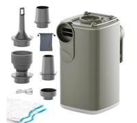Small Air Pump Electric Inflator with Camping Light 5 Nozzles
