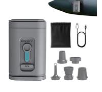 Small Air Pump, Outdoor Camping Boat Drinks - Tiny Electric Air Pump Rechargeable Battery with Camping Light for Pool Sealers Easily Place In Different Positions For Convenient Lighting