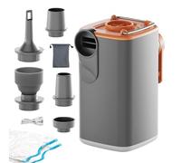 Small Air Pump - Portable Electric Inflator With Camping Light And 5 Jets ,Small Air Mattress Pump,For Inflatable Floats Mattresses Travel Sports Home The Road Outdoor Life