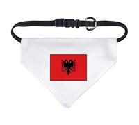 Small 'Albania Flag' Dog/Cat/Pet Bandana (PD00015273)