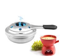 Small Alcohol Cooker, Fondue Burner Made of Stainless Steel, Portable Alcohol Stove Camping Stove Outdoor Alcohol Burner Small Alcohol Stove for Camping Kitchen Picnic