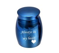Small Aluminium Keepsake Choose from Colours Sharing Personal for Pet or Human in Your Heart Blue Dog Bicycle Basket with Wind Protection (Blue, One Size)