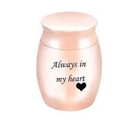 Small Aluminum Keepsake Choose from Colors Sharing Personal for Pet Or Human In Your Heart Blue Pet Accessories (Rose Gold, One Size)