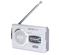 Small AM FM radio, portable, suitable for outdoor and indoor entertainment, suitable for A, made of plastic material (BC-R2033)