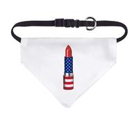 Small 'American Flag Lipstick' Dog/Cat/Pet Bandana (PD00063777)
