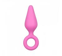 Small Anal Plug Soft Silicone Anal Butt Plug Stimulator Adult Sex Toys for Men/Women/Gay Prostate Massager Anal Rectal Trainer Dildo (Pink)