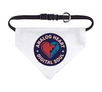Small 'Analogue Heart, Digital Soul' Dog/Cat/Pet Bandana (PD00065919)