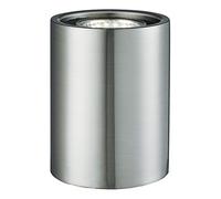 Small and Contemporary Satin Chrome LED Table/Floor Lamp Uplighter by Happy Homewares