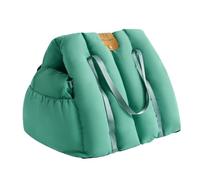 Small and Medium Dog Car Seat - Travel Safety Pet Booster Seat with Detachable & Portable 2-in-1 Design, Washable Car Pet Bed for Puppies/Cats, Non-Slip Vehicle Pet Car Seat(lake green)