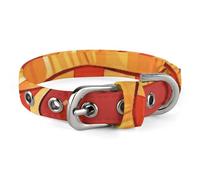 Small and Medium Pet Collars Adjustable Pet Collar Oxford Cloth Cartoon French Fries Printing Pet Collar Personalized Cat Dog Collar