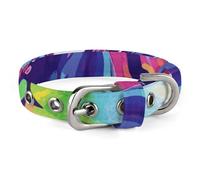 Small and Medium Pet Collars Adjustable Pet Collar Oxford Cloth Colorful Octopus Printing Pet Collar Personalized Cat Dog Collar