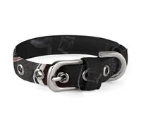 Small and Medium Pet Collars Adjustable Pet Collar Oxford Cloth Musical Instrument Guitar Printing Pet Collar Personalized Cat Dog Collar