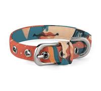 Small and Medium Pet Collars Adjustable Pet Collar Oxford Cloth Stamped with Ancient Rome Printing Pet Collar Personalized Cat Dog Collar