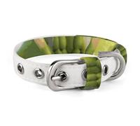 Small and Medium Pet Collars Adjustable Pet Collar Oxford Cloth The Funny Frog Doing Yoga Printing Pet Collar Personalized Cat Dog Collar