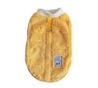 Small And Medium Sized Dog And Winter Clothes Can Dog Clothes Teddy Bear Pet Pet for Medium Dogs Male (Yellow, XS)