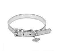 Small And Medium-sized Dog PU Pet Collar Light Plate Collar Hanging Ornaments Dog Pet Supplies Necklace For Women