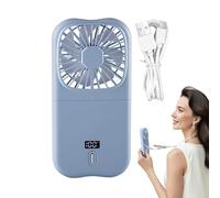 Small and Quiet Table Fans, Portable Folding Personal Fan with Phone Holder Design - Cooling Device for , Beach and Hiking